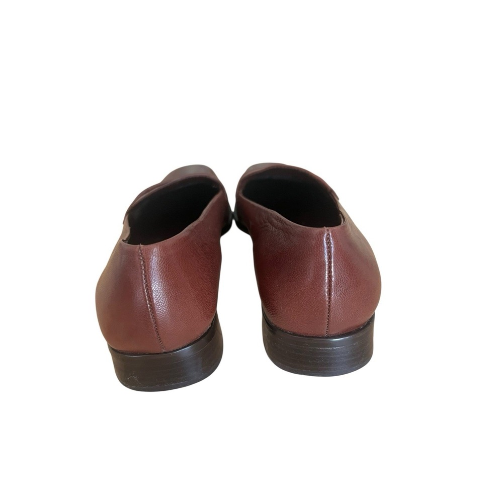 Vtg Etienne Aigner Women's Loafers 6M Leather Burgundy & Navy Flats Shoes 2 Pair - Picture 3 of 16